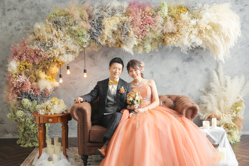 テラコッタカラーの人気ドレス