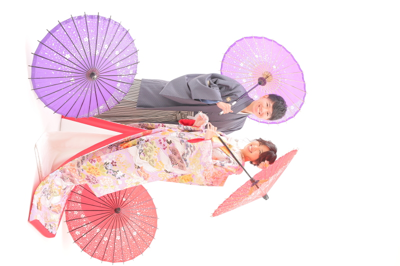 和傘と一緒に☆