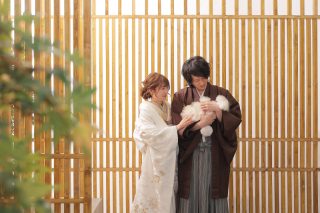 【和装１着】可愛いワンちゃんと一緒に