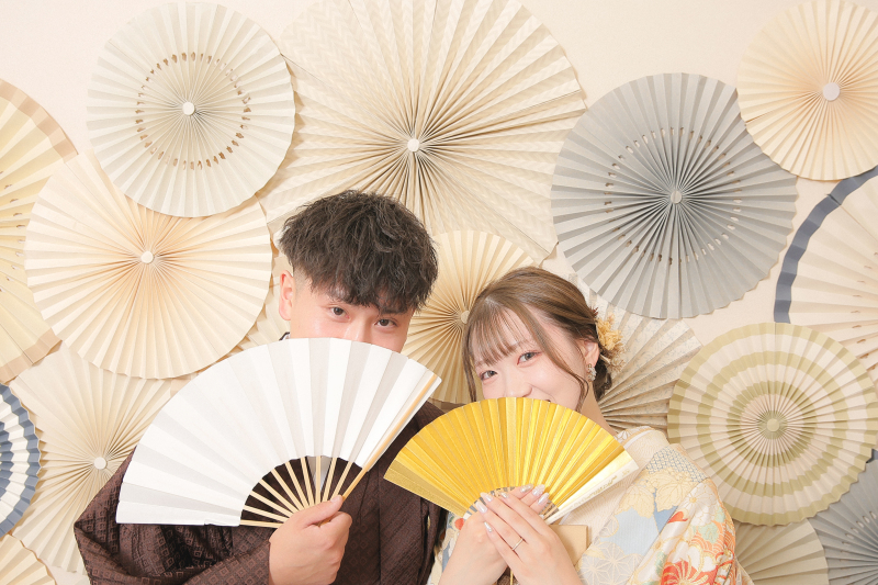 和装ならではの小物を使って♬