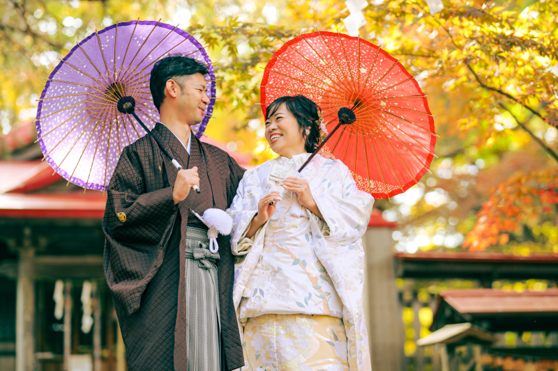 紅葉と一緒に!