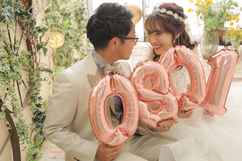 ナンバーバルーンで楽しく！