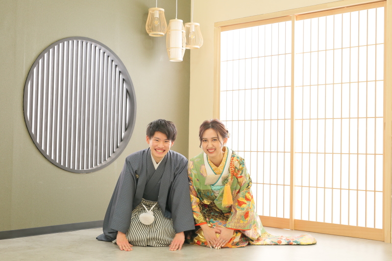 王道の正座で♪