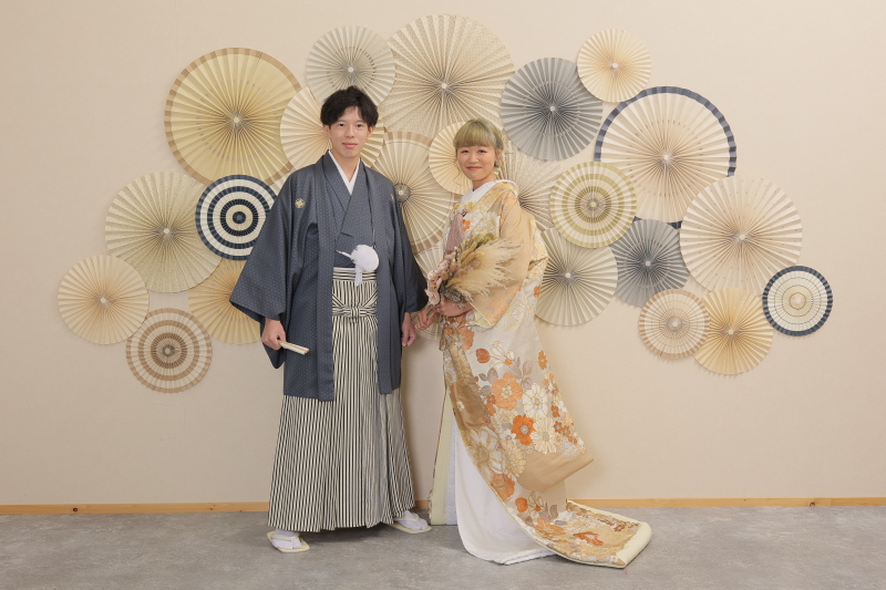 和装の全身写真からスタート!