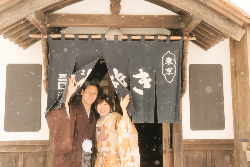 歴史的な建物とお届けする前撮りフォト