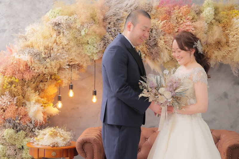 一緒にお花持ちショット❁