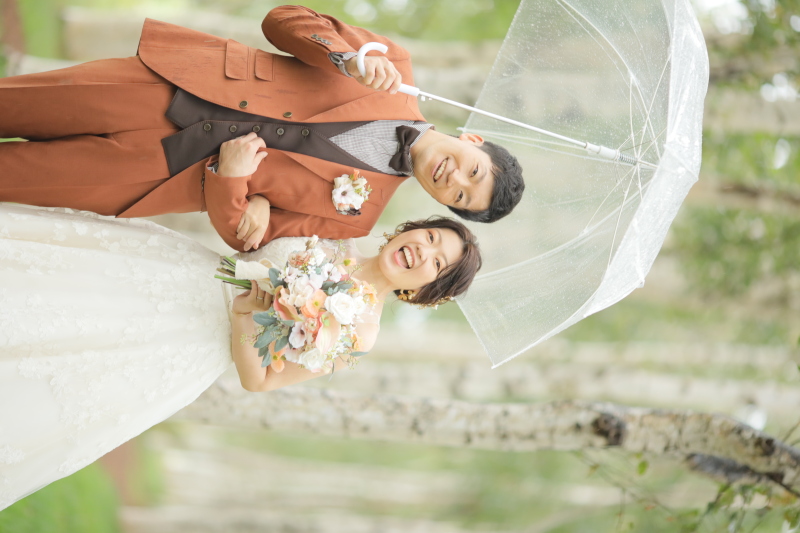 雨が降っても晴れやかな笑顔で！