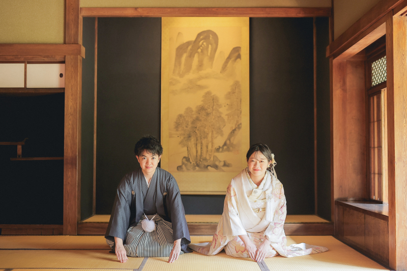和装最後は正座のシーンで撮影終了!