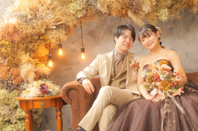 ソファーに座って♪