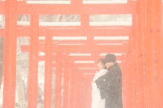 幻想的な雪景色と大正浪漫な洋館で❁【伏見稲荷神社・豊平館】