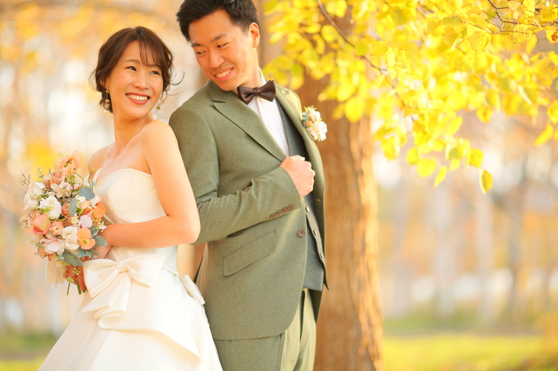 背中合わせで♪