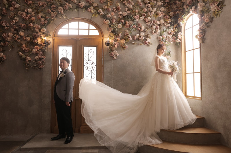 ドレスをふわっと