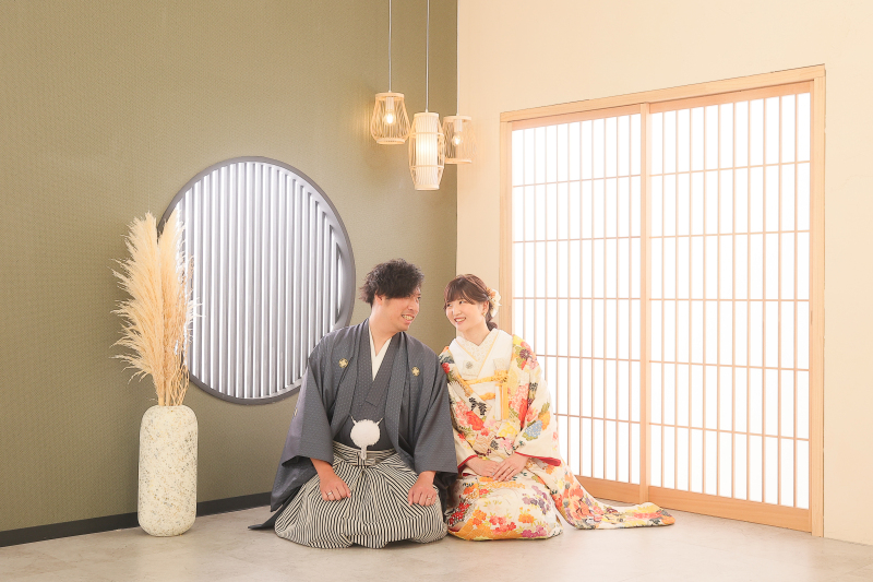 最後は正座で撮影終了！