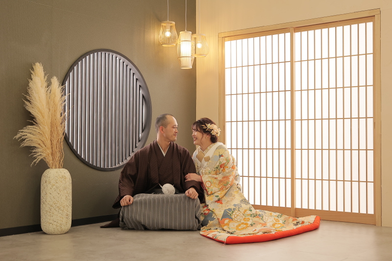 寄り添ってお話し中..