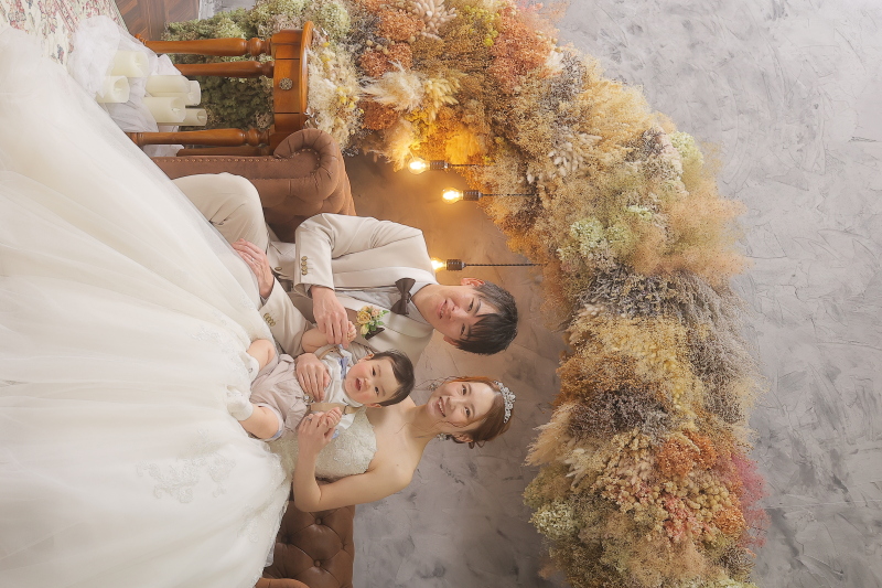 お子さまと一緒にウエディングフォト!