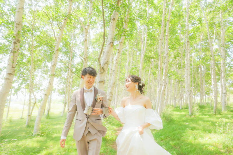 仲良くお散歩しながら