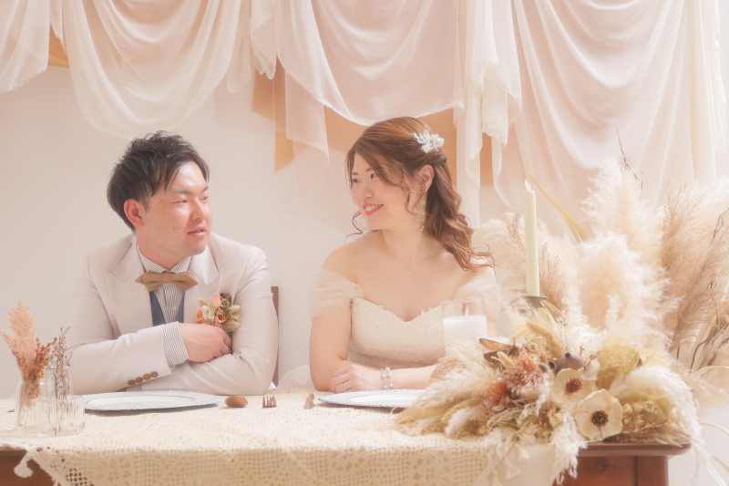 結婚披露宴をイメージしたセット