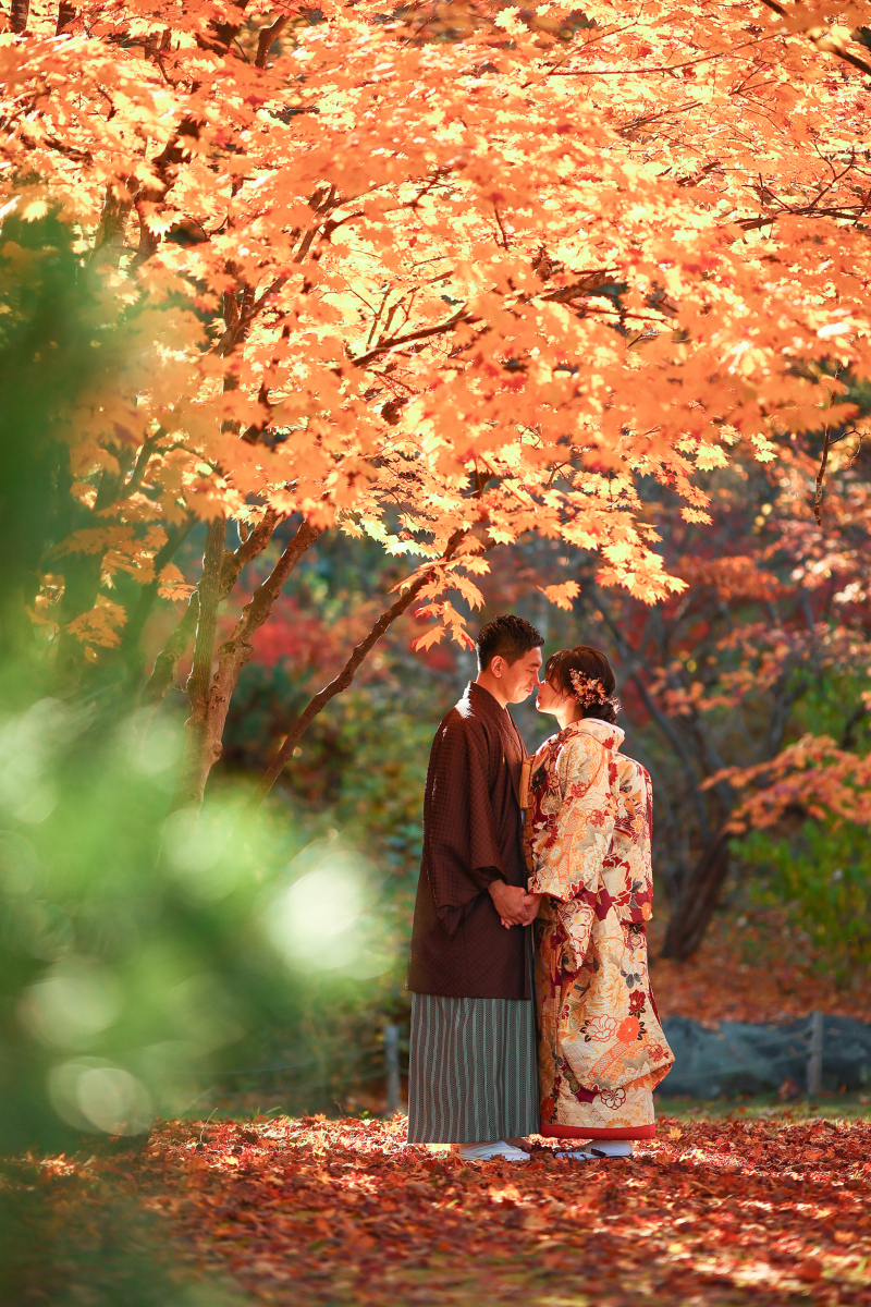 鼻と鼻をくっつけて