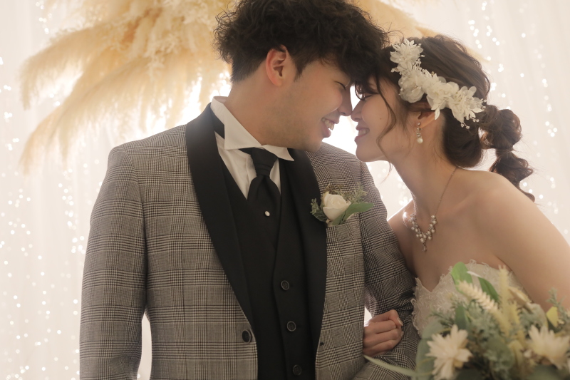 鼻と鼻をくっつけて