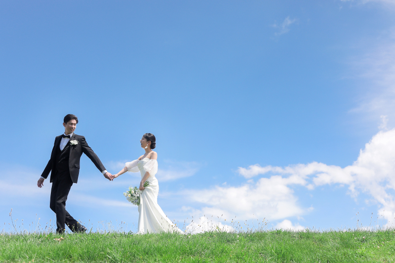 青空の中をおさんぽショット♬