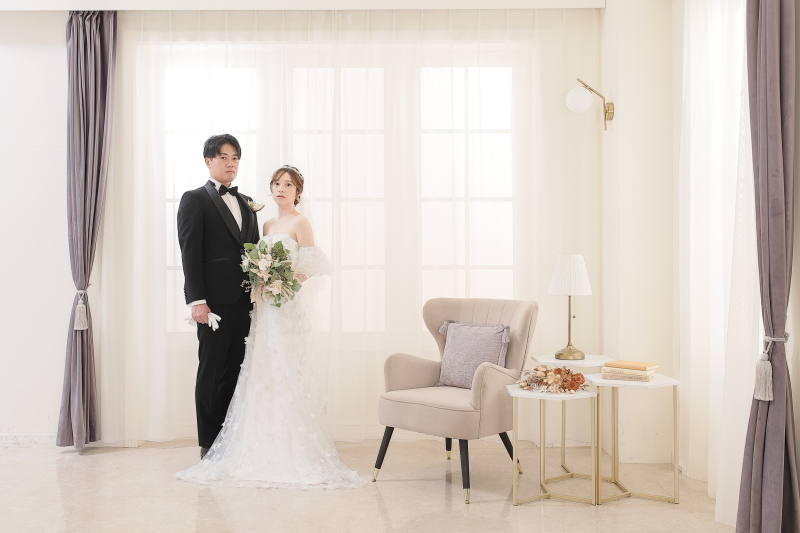 2着目、ウェディングドレス