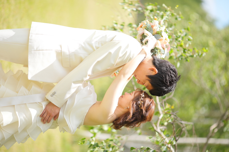 向かい合わせで