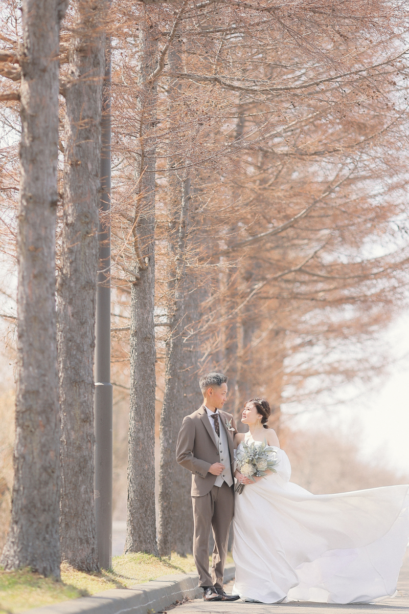 雪解けの進んだモエレ沼公園にて
