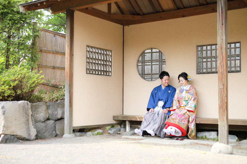 日本庭園での1枚