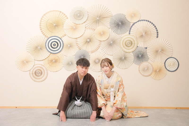 和装の最後は正座で!