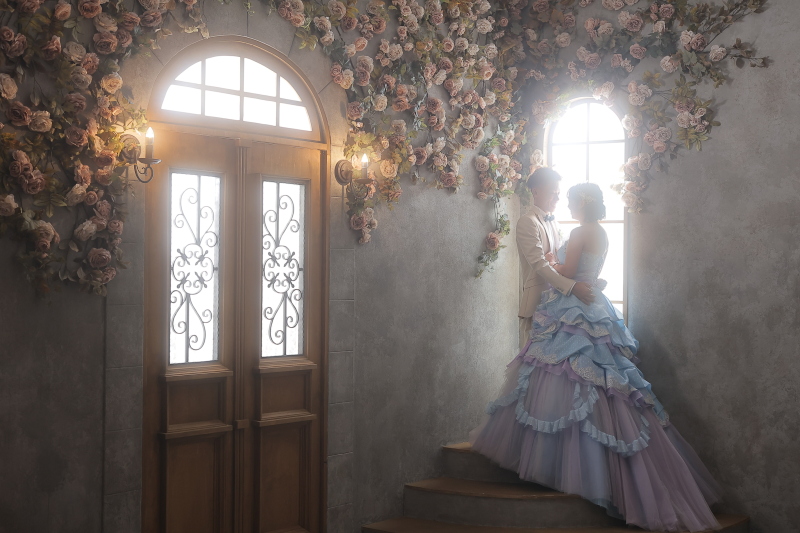 寄り添うように