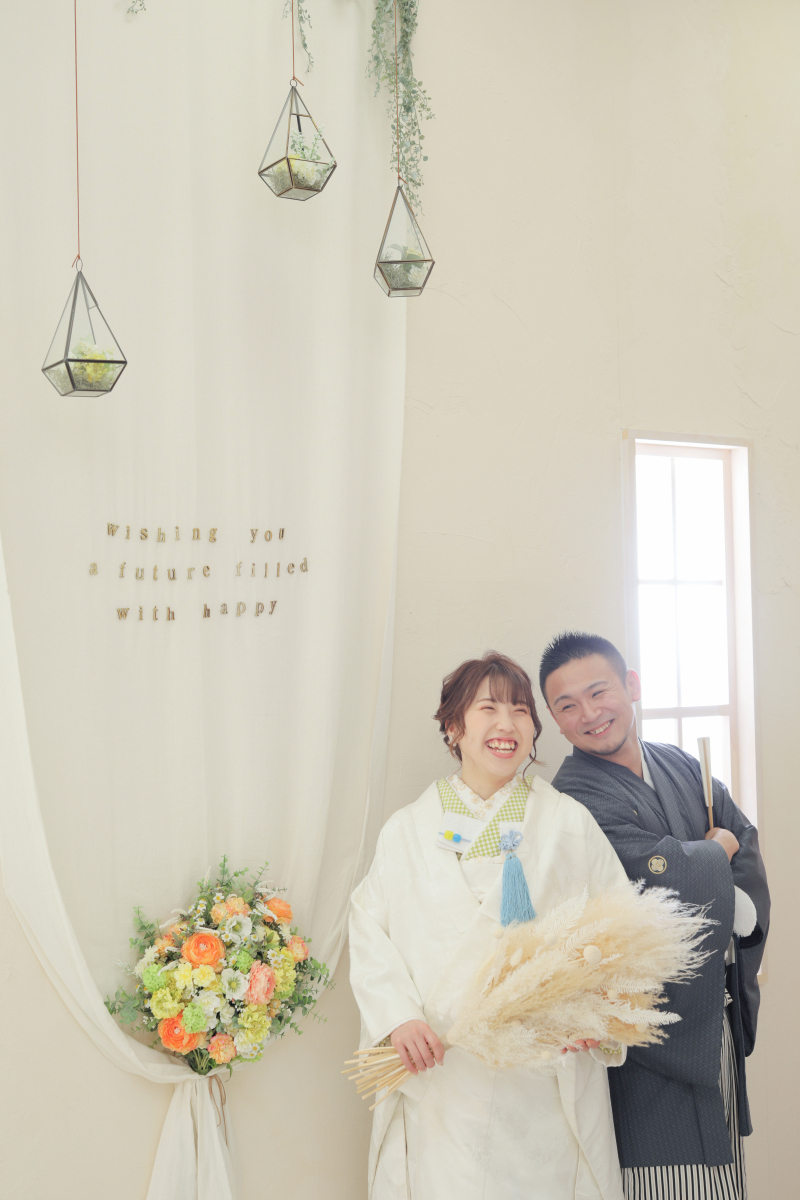 ブーケをもって