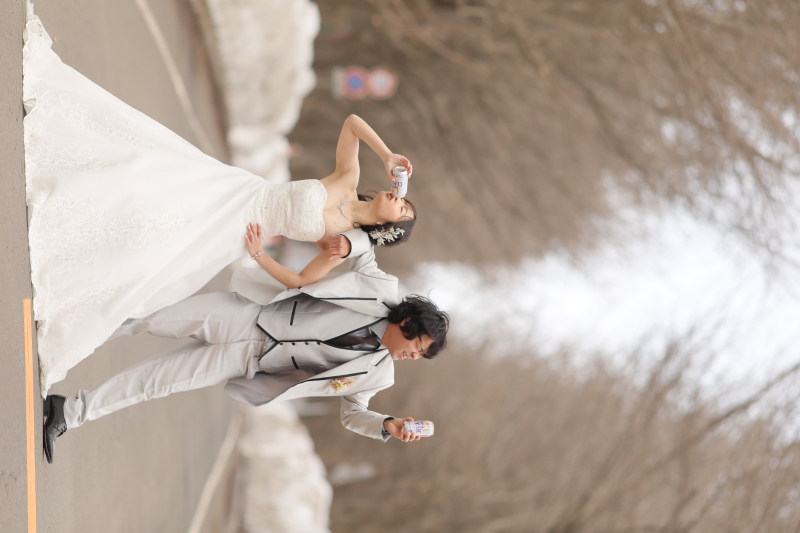 お2人のお好きなビールと共に