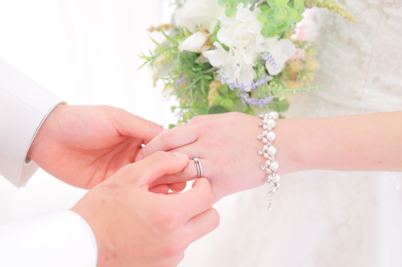 指輪交換シーン♡