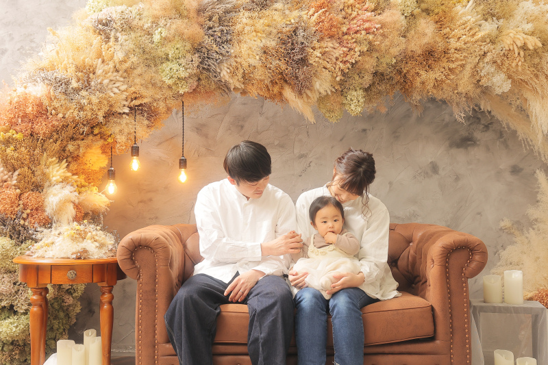 私服でお子さまとの撮影もおすすめです!