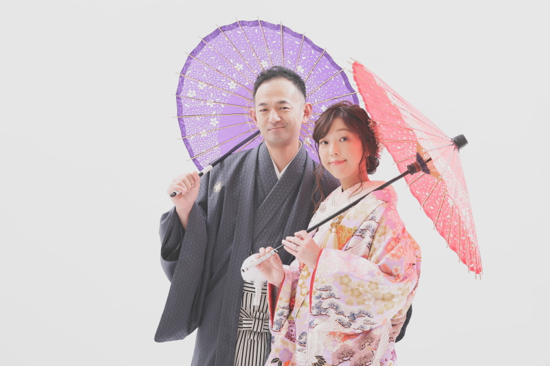 和傘といっしょに