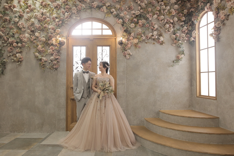 カラードレスで撮影