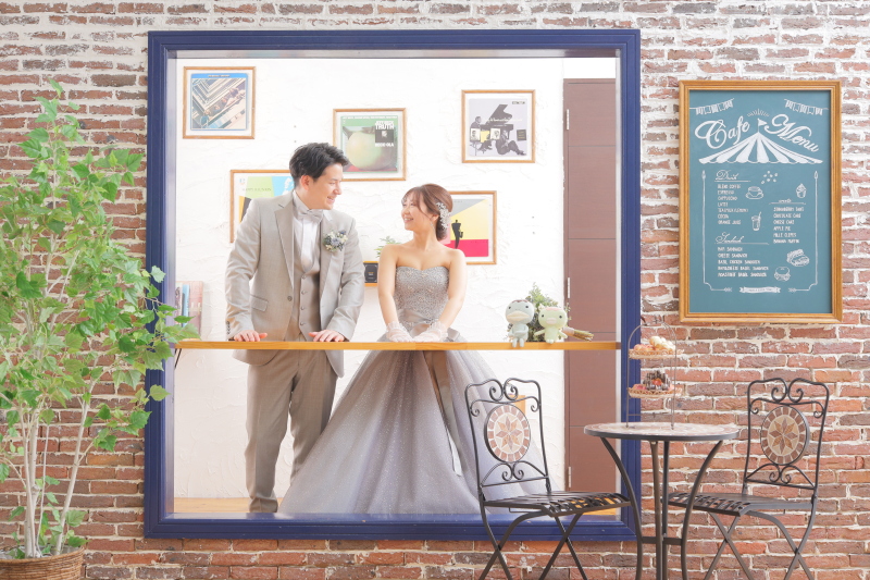 カフェのセットで