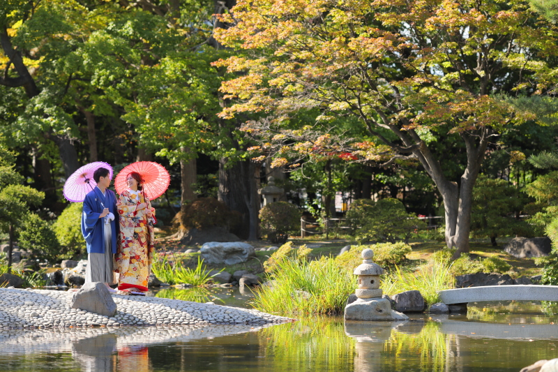 日本庭園で佇みながら◎