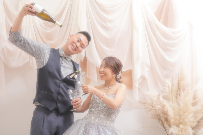 前撮りは楽しく◎