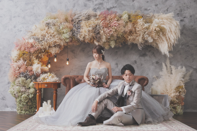 ドライフラワーと