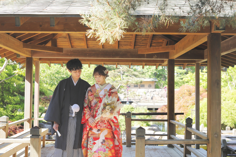 日本庭園×和装で写真映え！