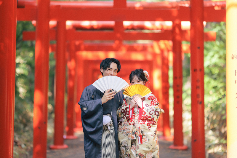 扇子を使った可愛らしい1枚♪