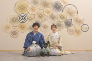 ワンちゃんと一緒に