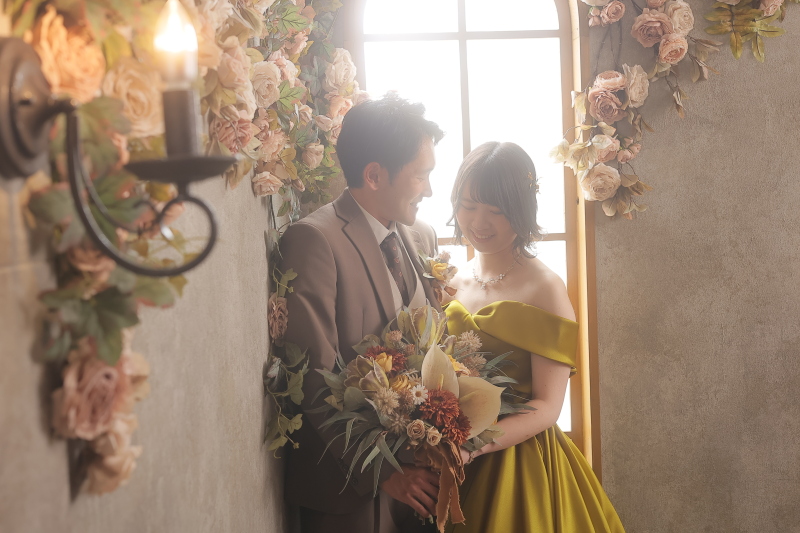 ブーケをもって