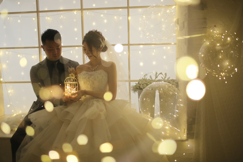 フェアリーライトが幻想的