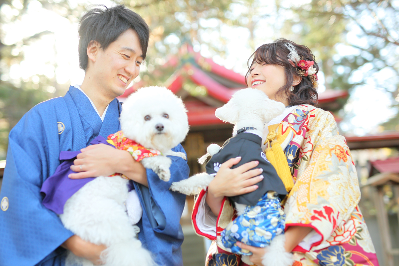 ワンちゃんと一緒に♪