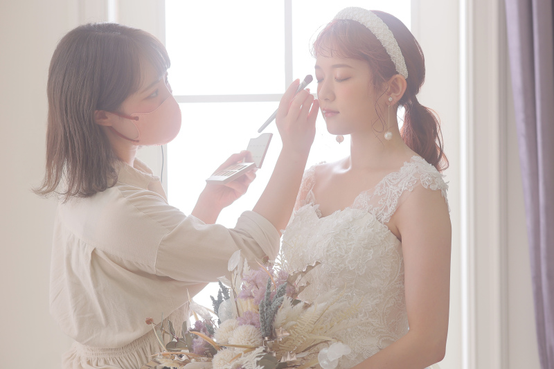 ブーケやアクセサリーなども種類豊富にご用意！