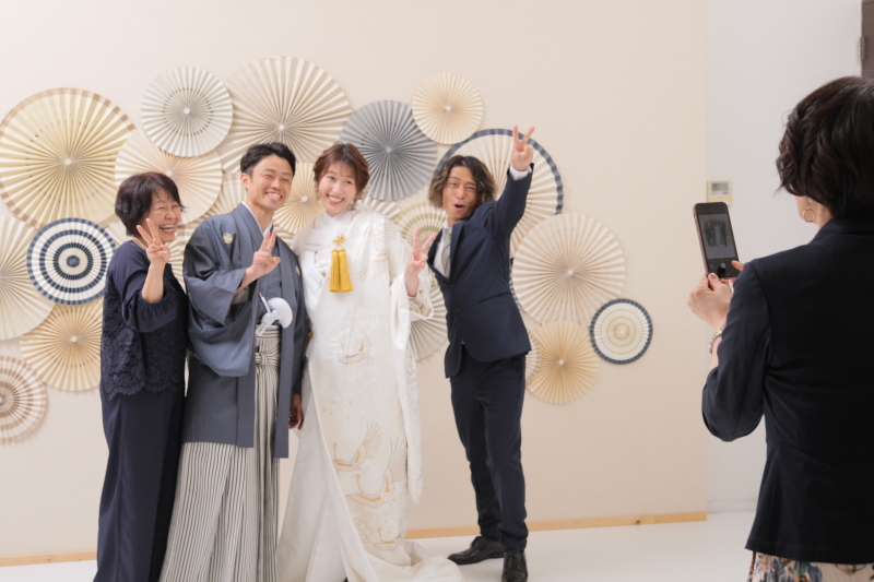 ご家族やご友人様が同行してのスマホ撮影OK!