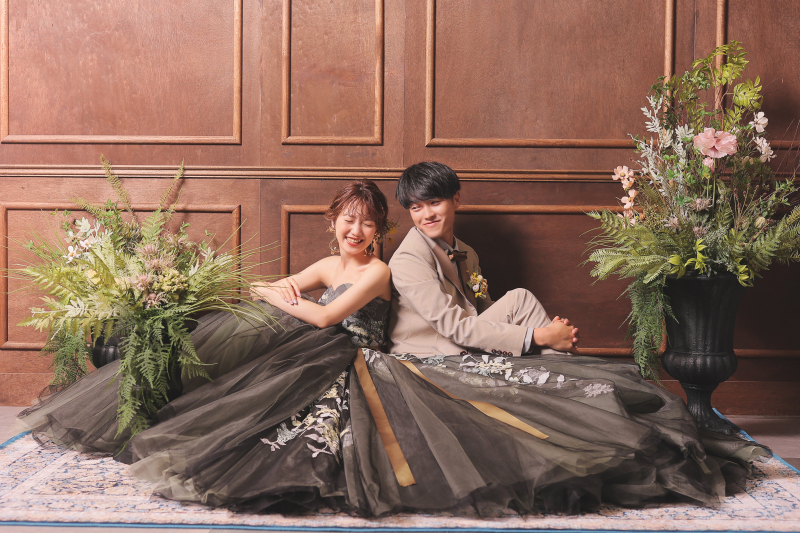 スタジオではテイストの違った背景を3種類ご用意