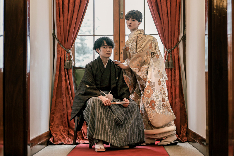 【衣装料金込み】スタジオ洋装1着ロケーション和装1着ランクフリーplan＜全カット分データ＞